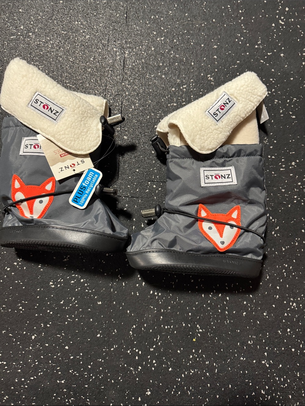 Stonz Fox Grey PLUSfoam Booties Size XL | NWT Winter Baby Boots